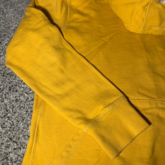 HUF Worldwide Skateboard Golden Yellow Hoodie Sweatshirt Embroidered Logo Medium - Picture 7 of 16